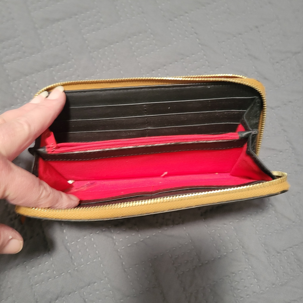 Dooney & Bourke Black and Red Wallet